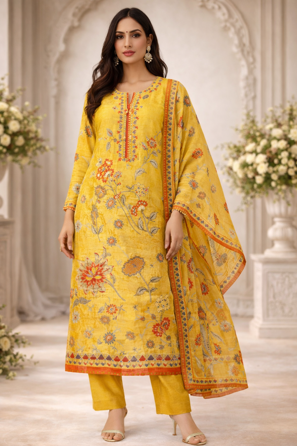 Surmayi Basant Bloom Suit Set