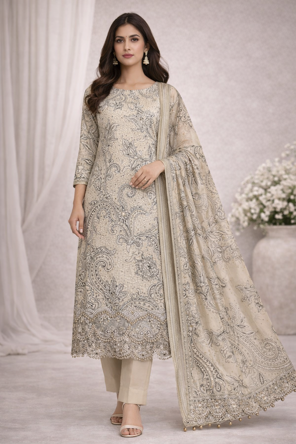 Shehzaadi Pearl Heritage Suit Set