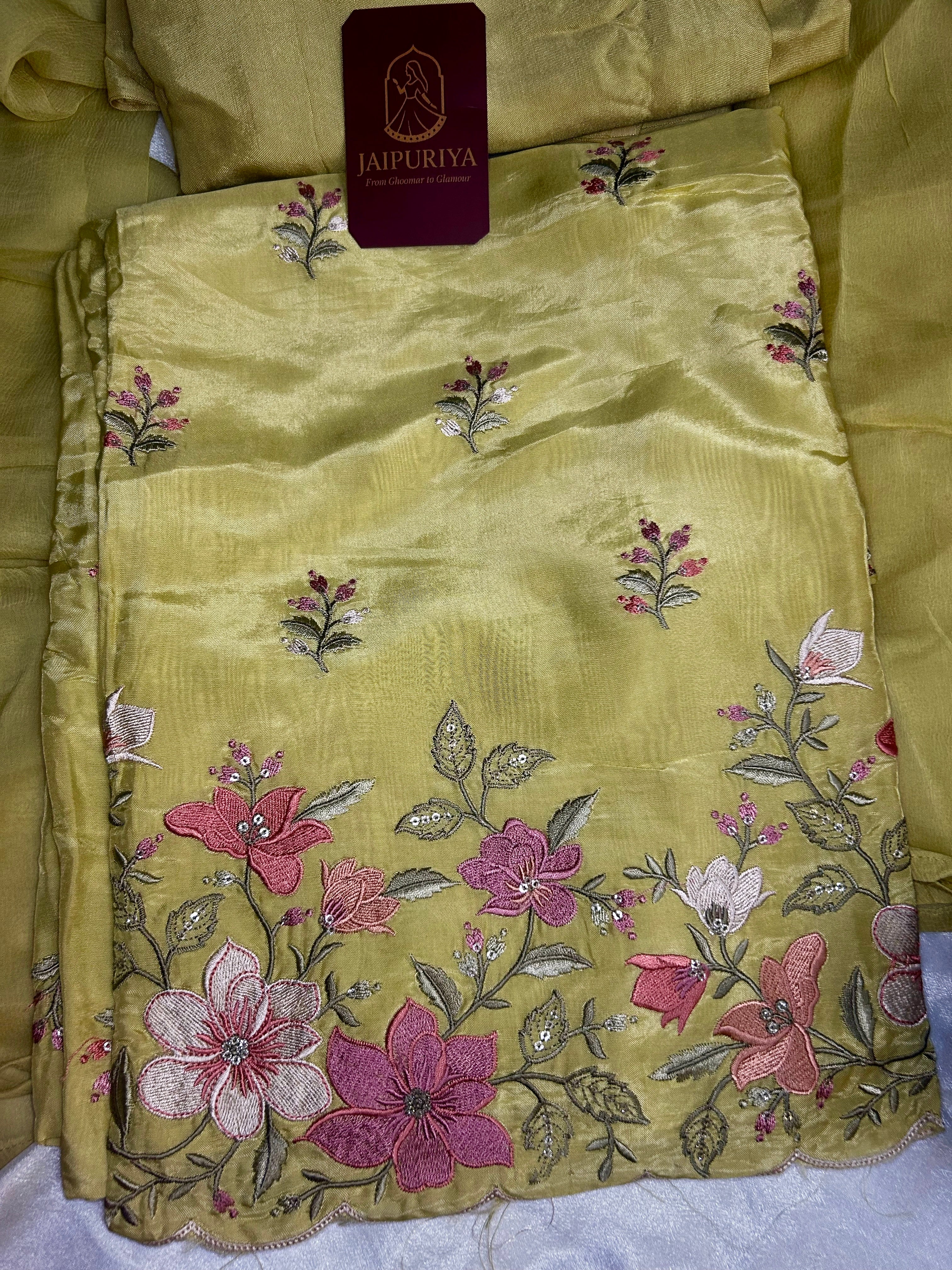 Zehra Mustard Bloom Suit Set