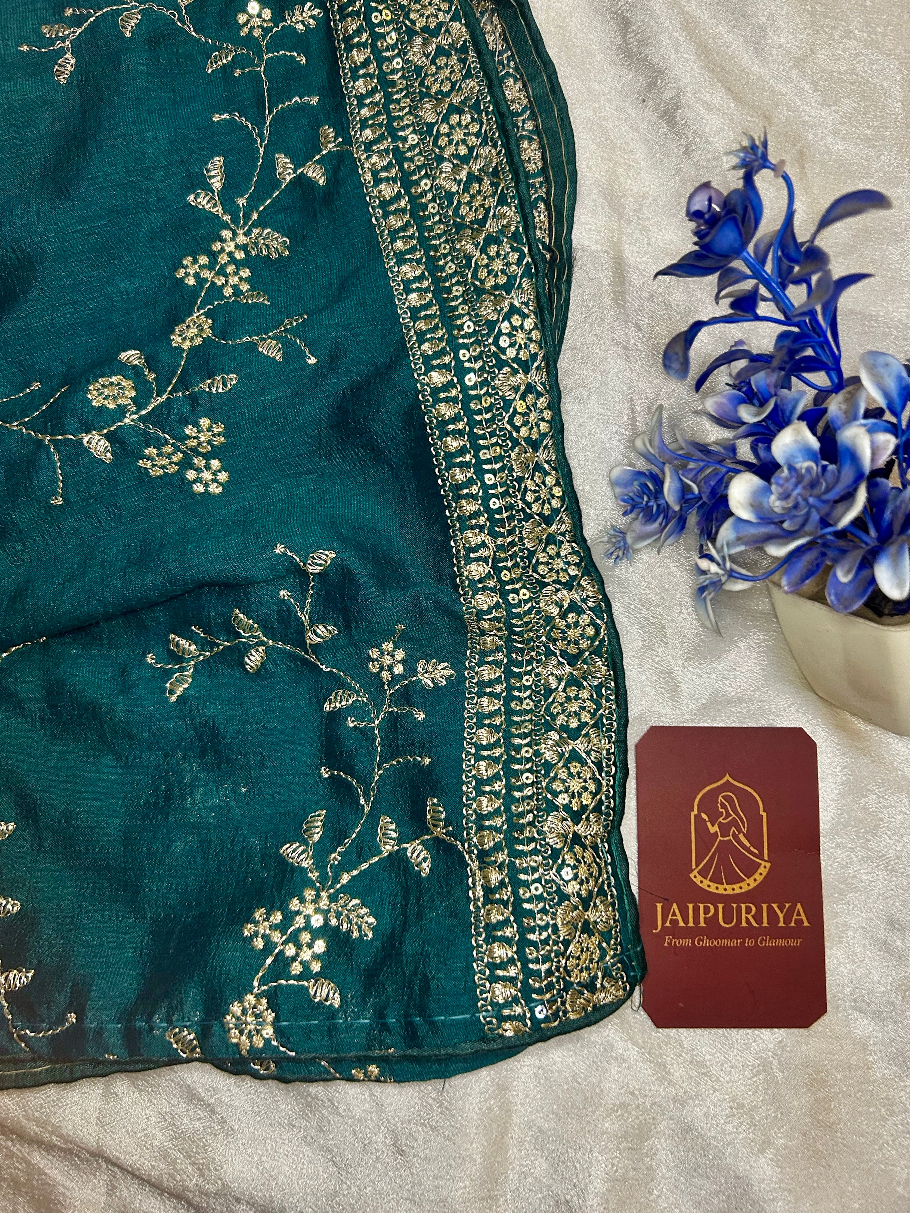 Teal Meher Regal Suit Set
