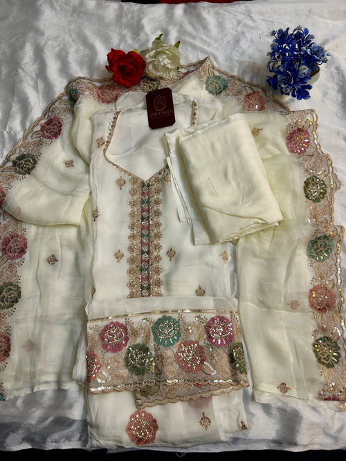 Ivory Gulbahar Elegance Suit Set