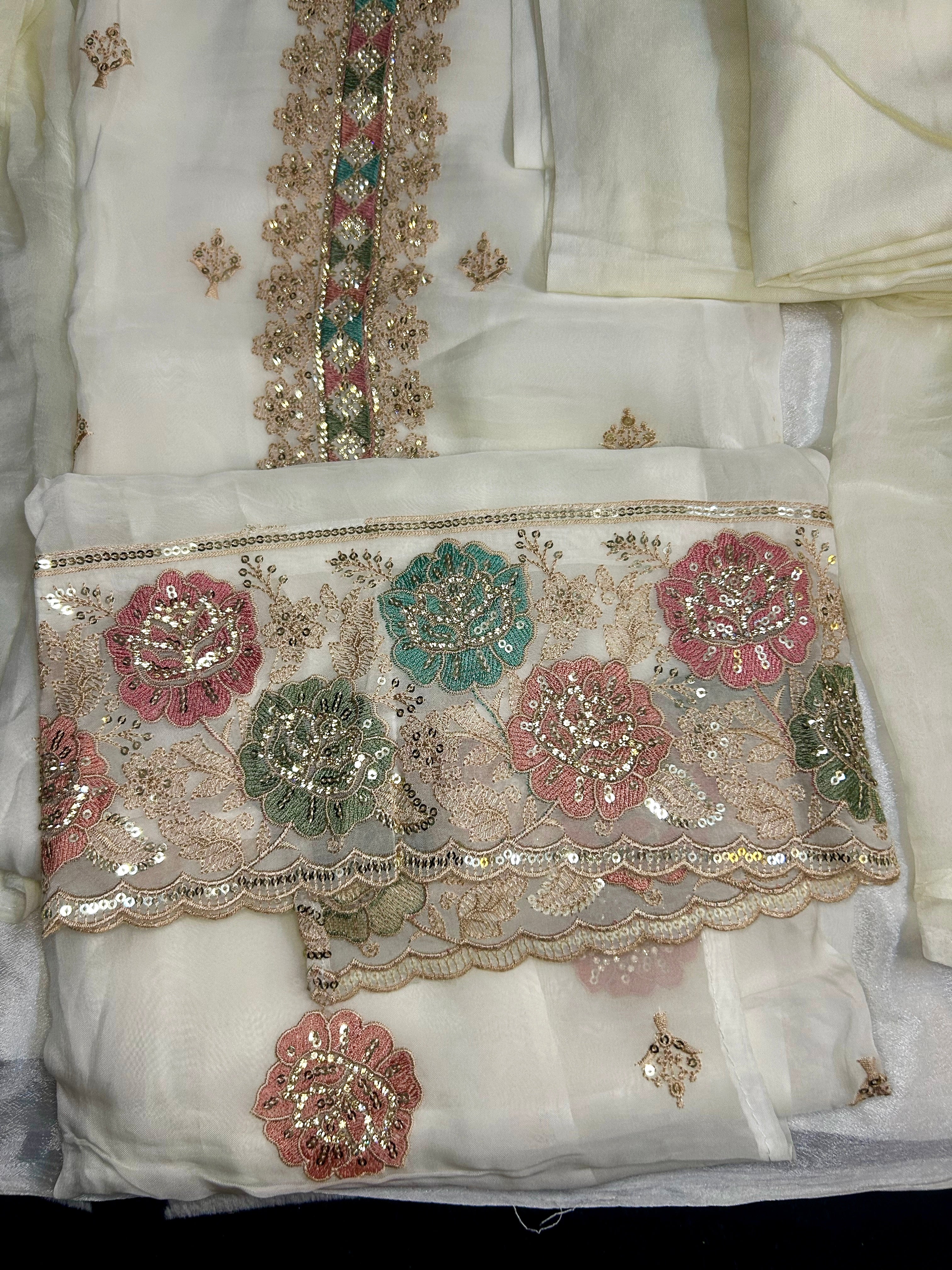 Ivory Gulbahar Elegance Suit Set