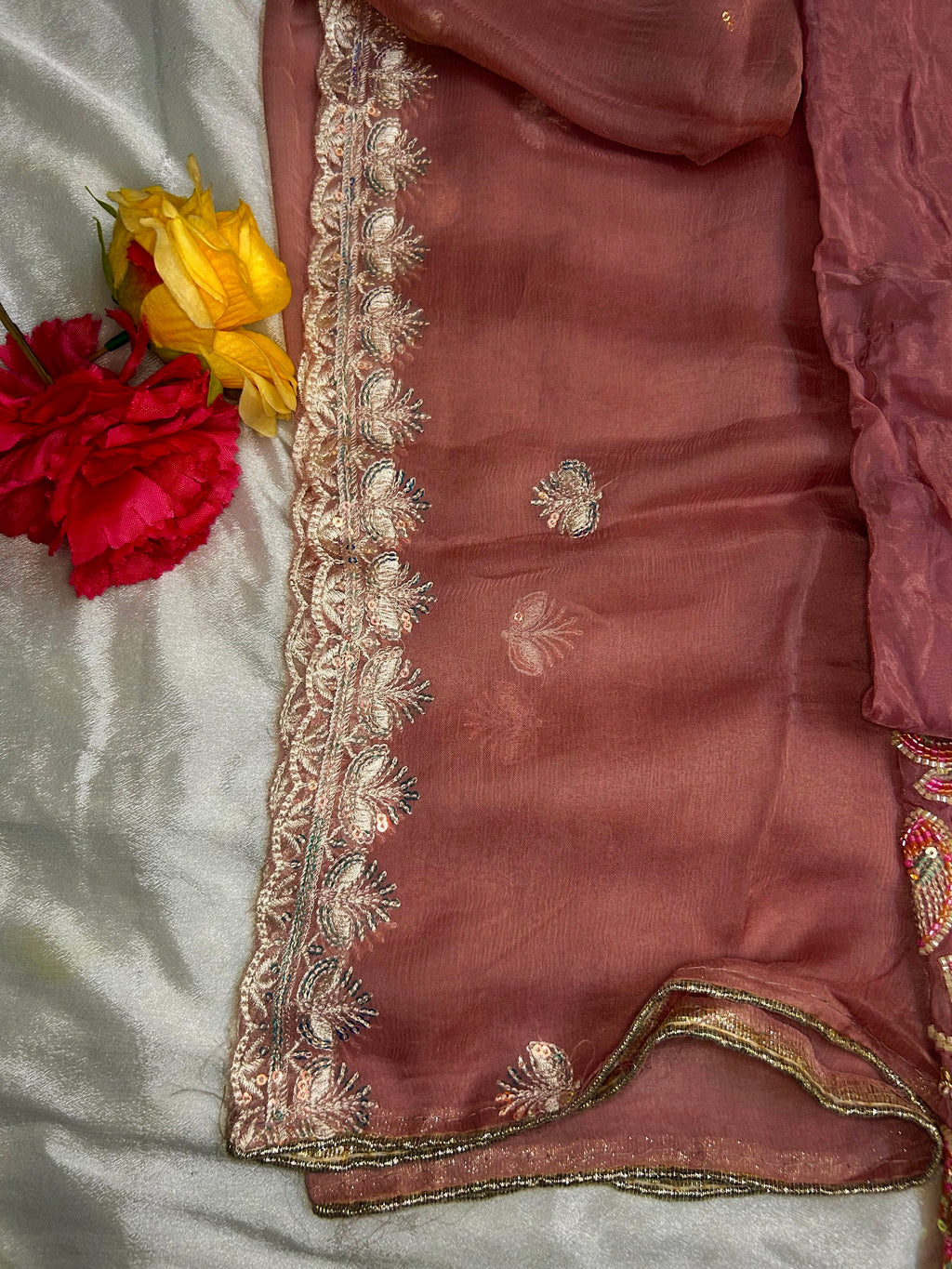 Gulnaar Blush Elegance Suit Set