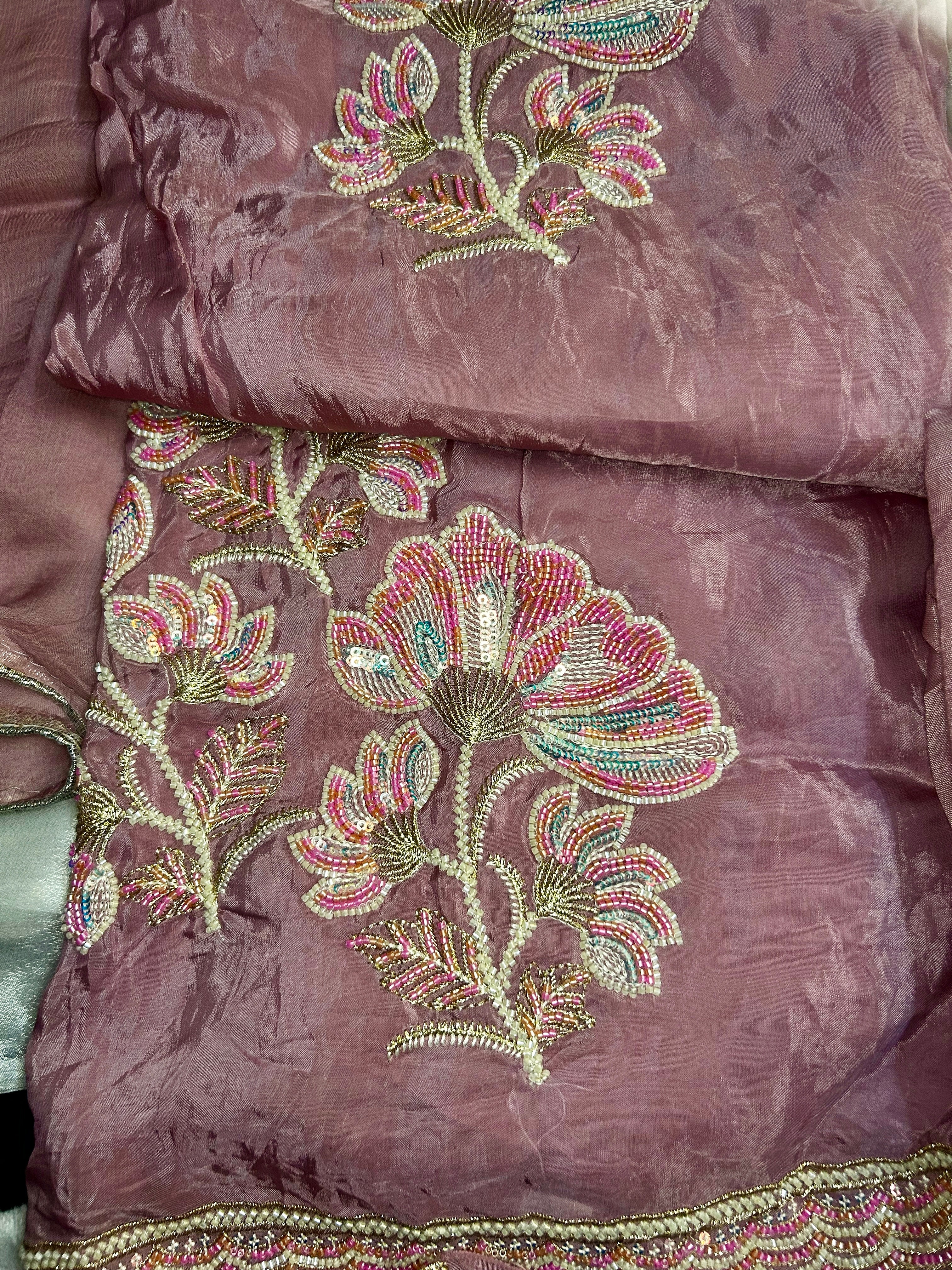 Gulnaar Blush Elegance Suit Set