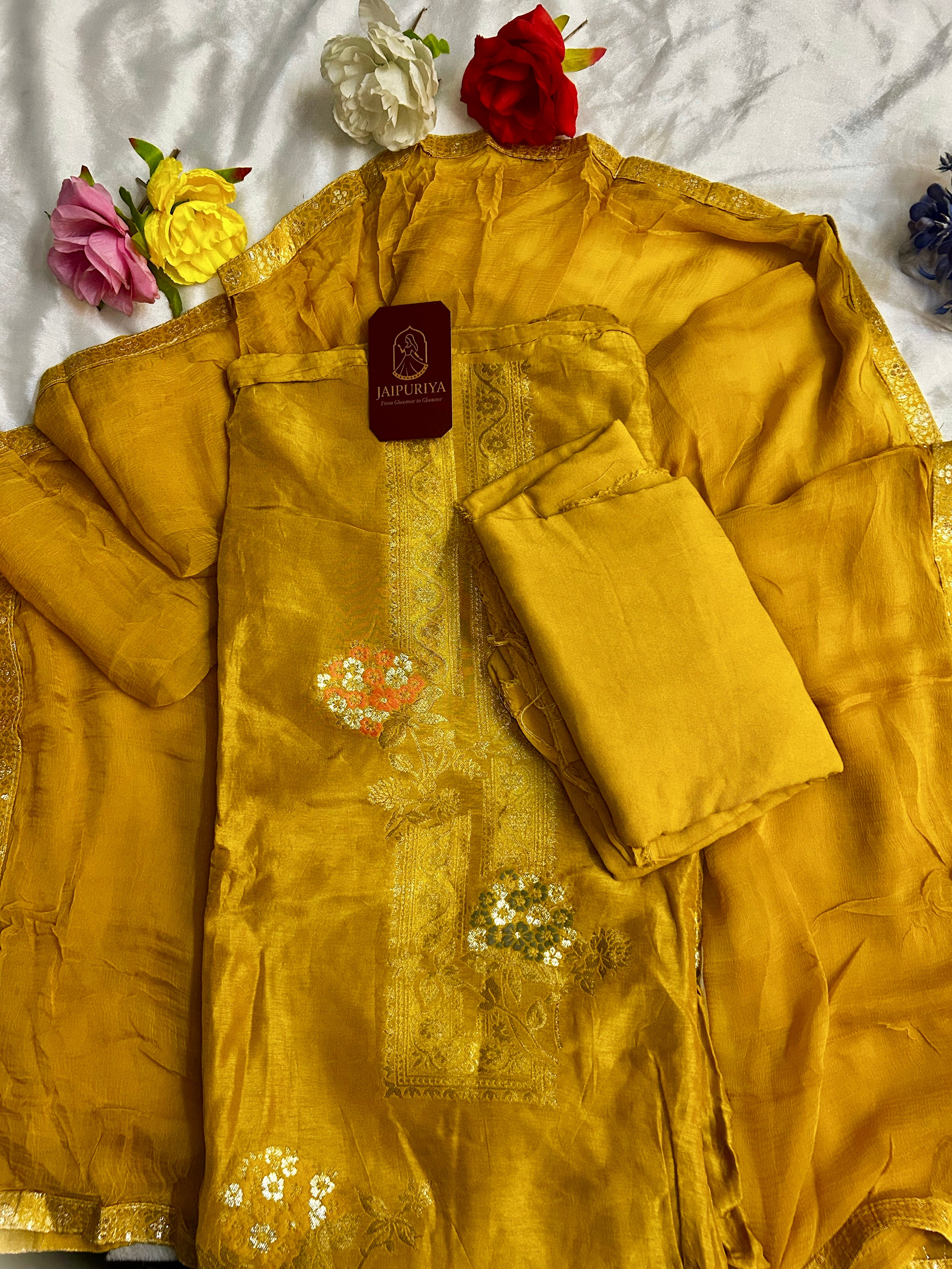 Zarqash Mustard Royale Suit Set