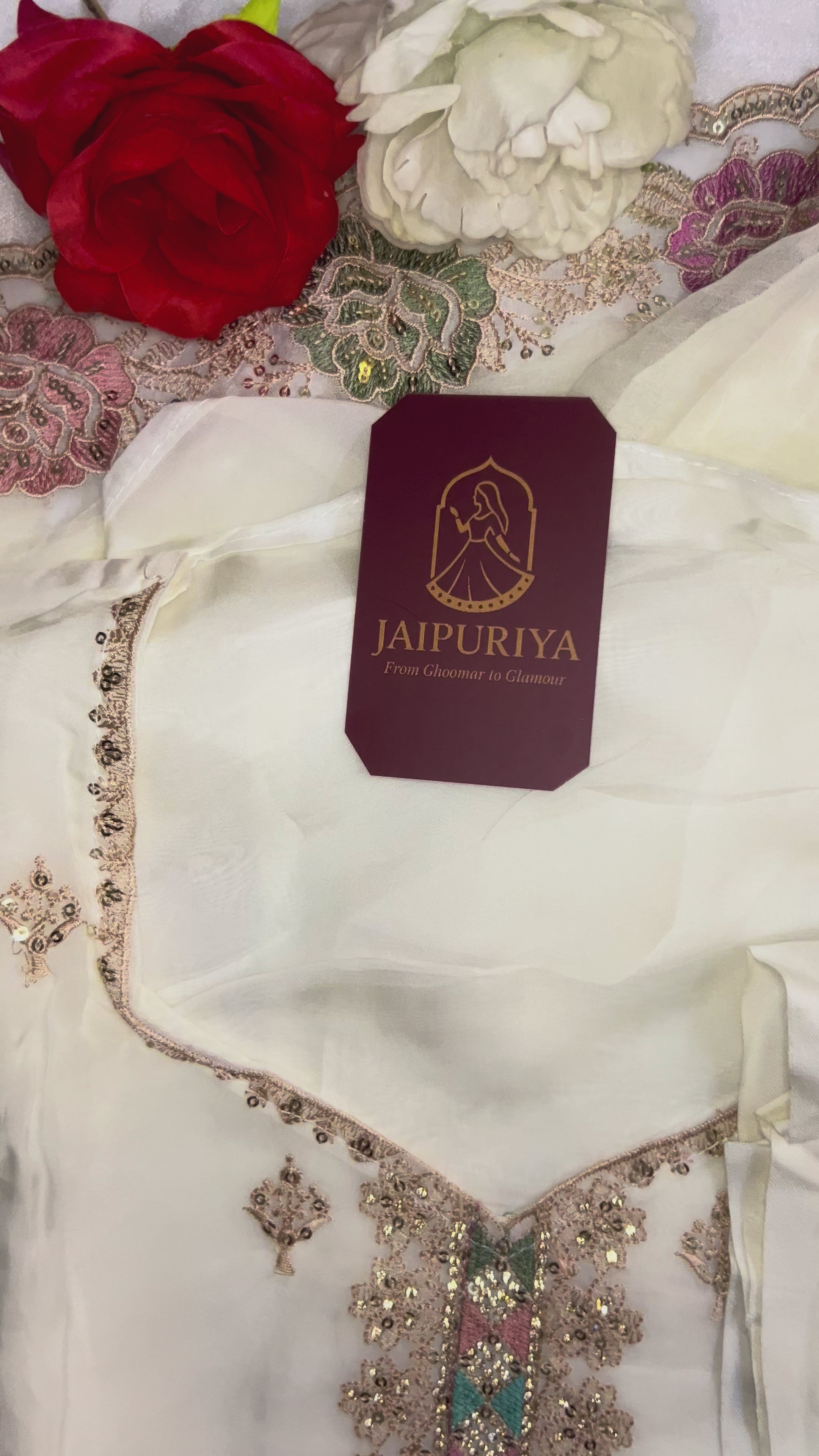 Ivory Gulbahar Elegance Suit Set